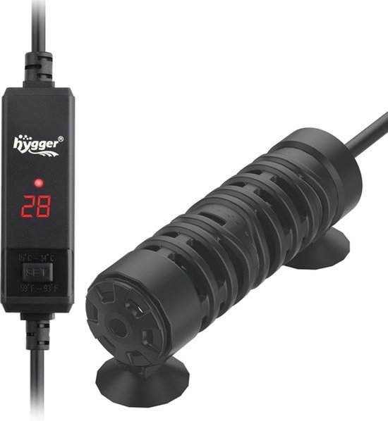 Aquarium verwarmingselement 150W met digitaal display voor 56-132L vers water