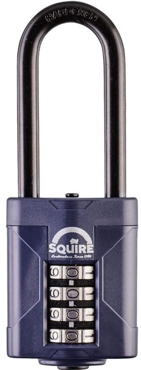 Zwaar Duty Hangslot met Extra Lange Beugel - Combinatiehangslot met 4 Wielen voor Hoogwaardige Veiligheid