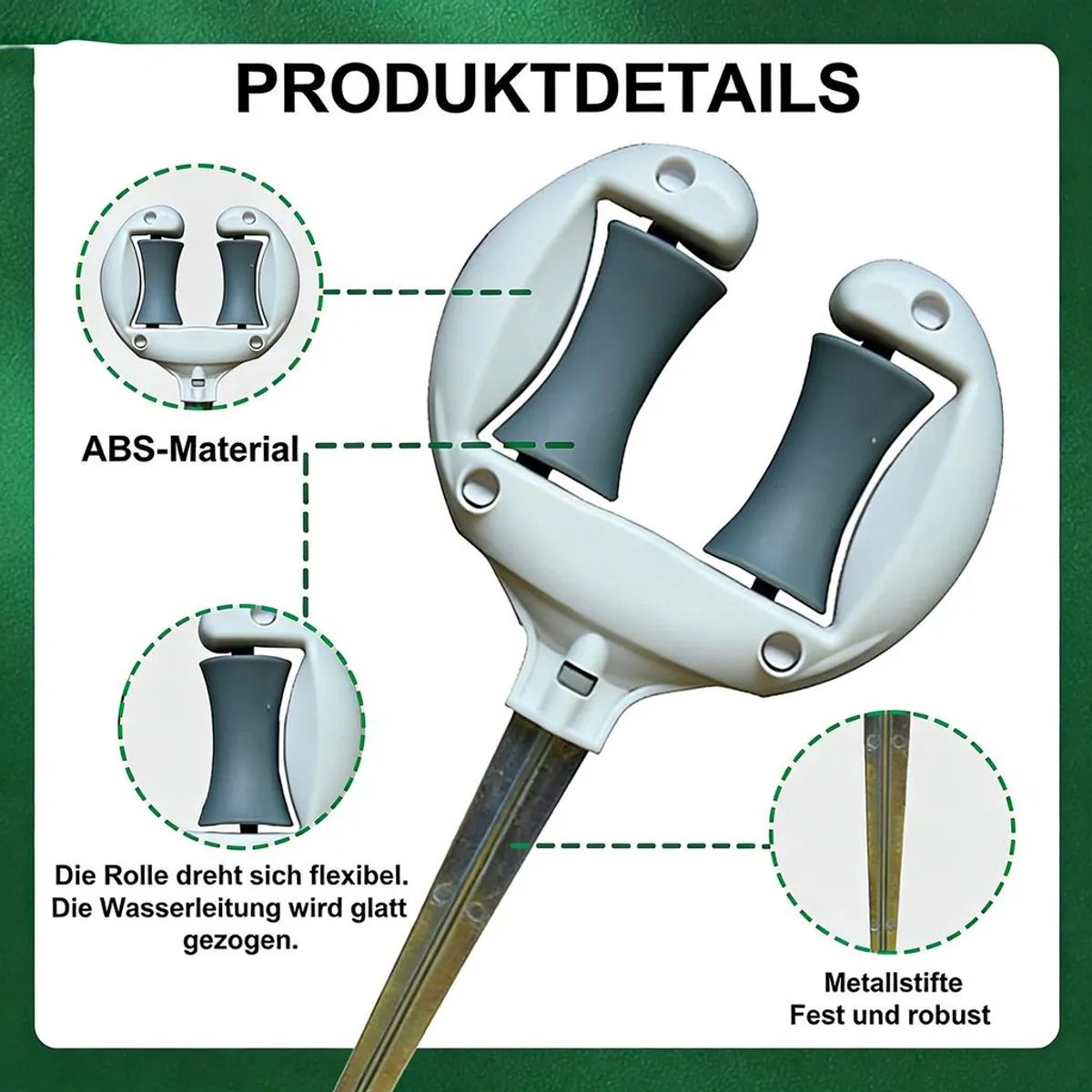Tuinslanggeleiders, 3-pack - Slanggeleiders Geschikt voor rollers om planten en struiken te beschermen.
