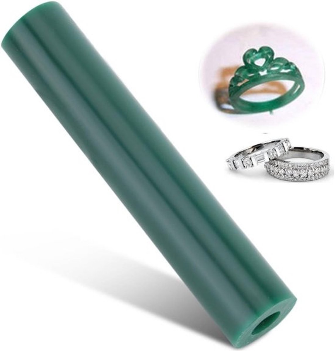 Sieraden Wax Tube - Gereedschap voor Ringen - Sieraden Maken - Precisie Gietvorm - 144 mm Lengte - Groen
