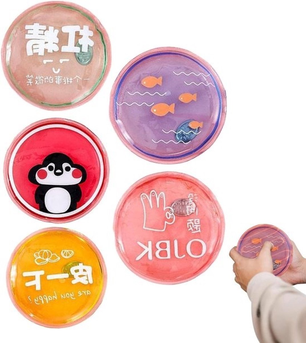Herbruikbare Handwarmer - Warmtepad Gel - Buitenactiviteiten - Snelle Warmte - 8 x 8 cm - Multicolor