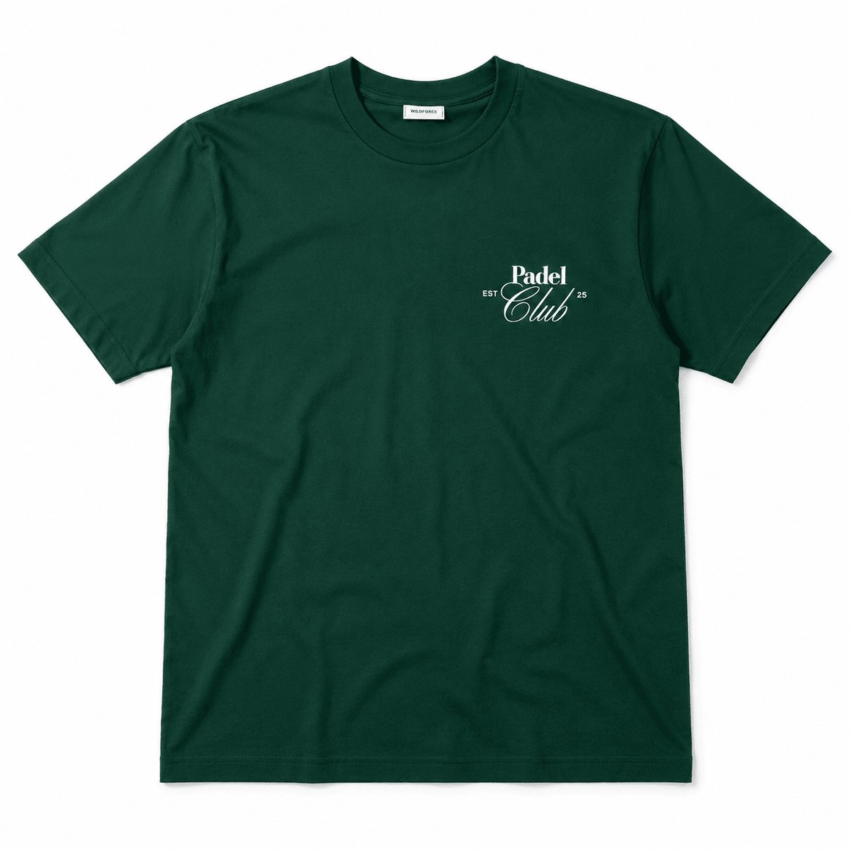 Padel T-shirt – Padel Club – Oversized Unisex Shirt – Donkergroen – Meet Me At The Court