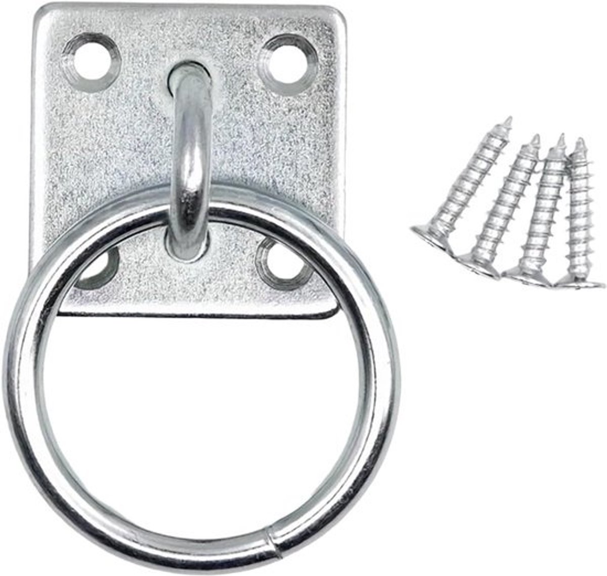 Paarden Ring - Vastbindlus Stal - Veilig Vastzetten - Vierkante Basis - 5x5x2.5cm Basis