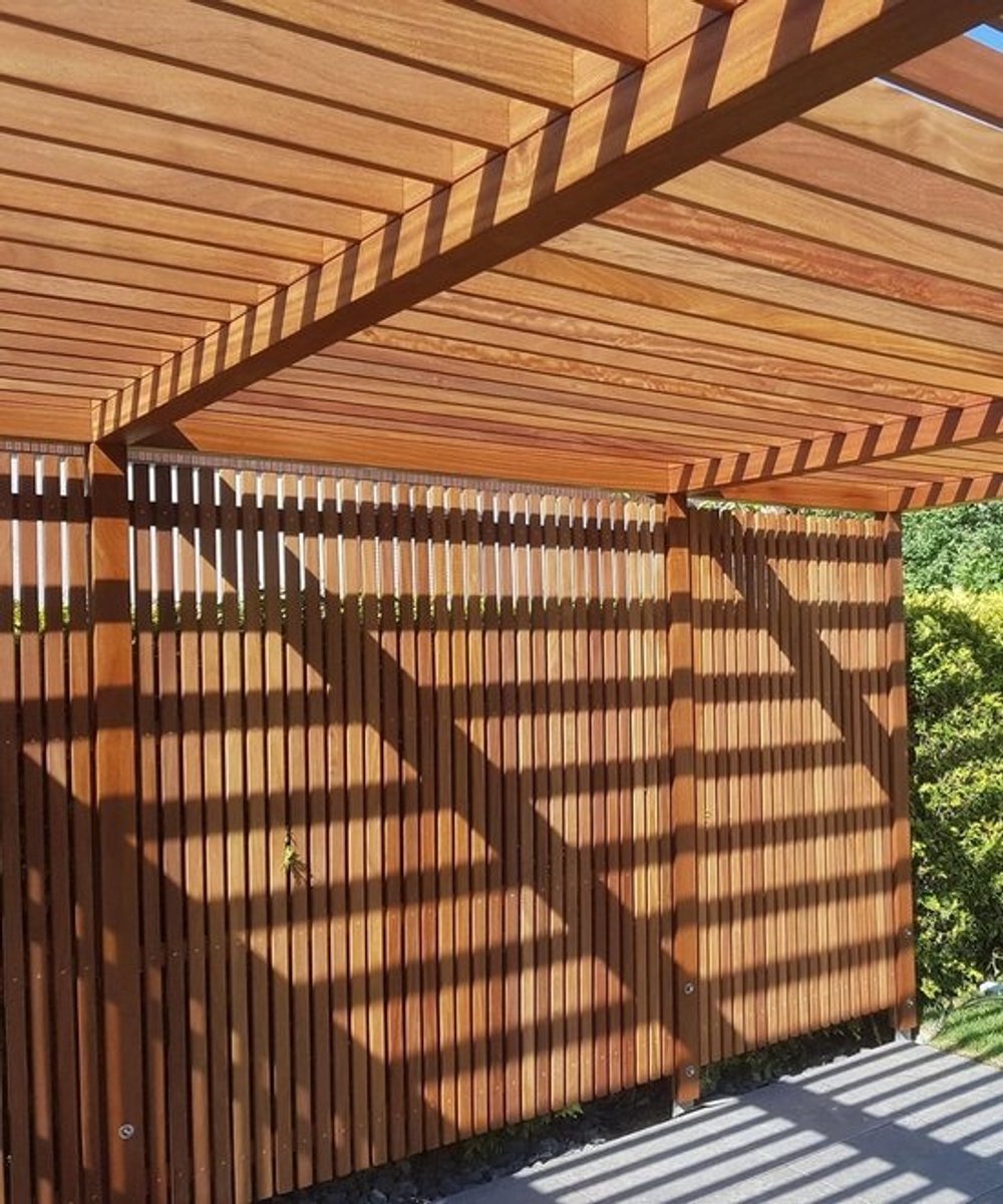 Hardhouten balken - Constructiehout palen - Bouwprojecten buiten - Hoge resistentieklasse - 90x90x1000 mm - Natuurlijk hout