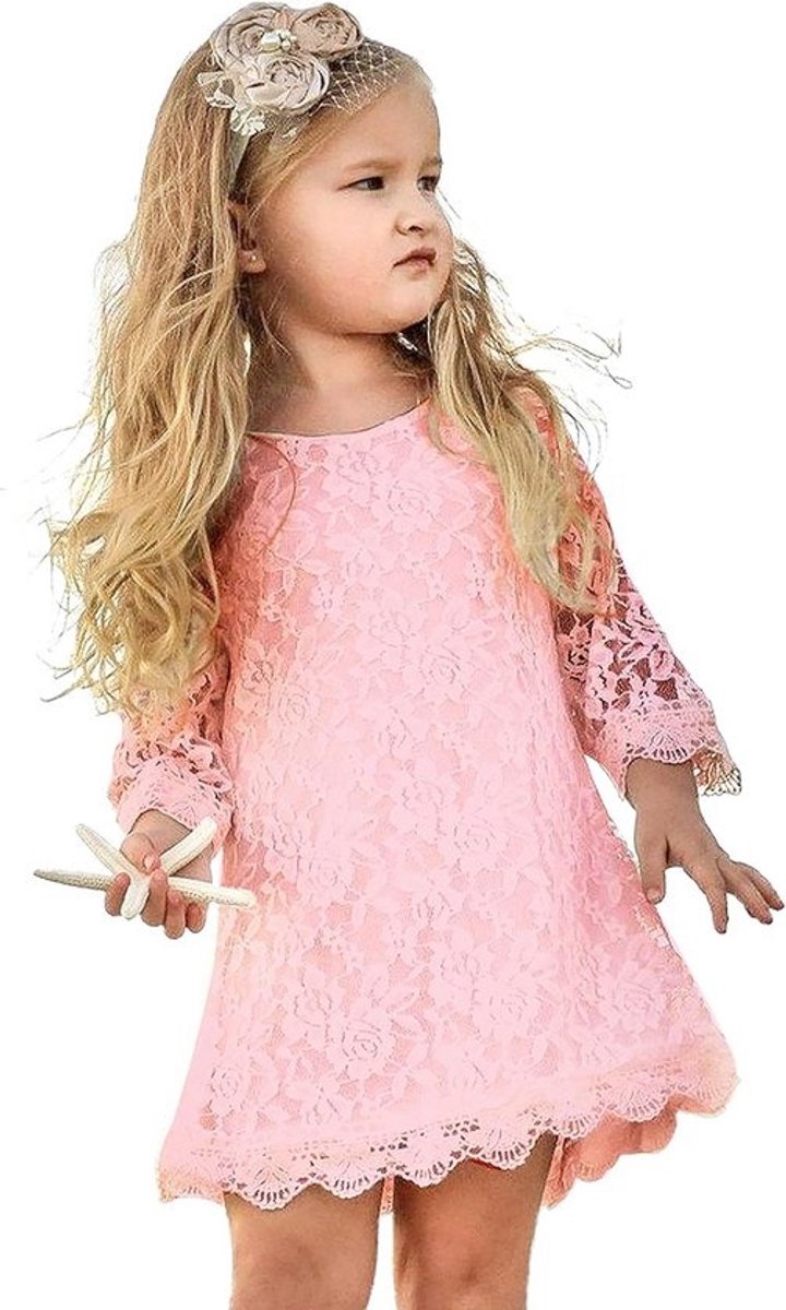 Elegante Kanten Jurk voor Meisjes 1-14 jaar