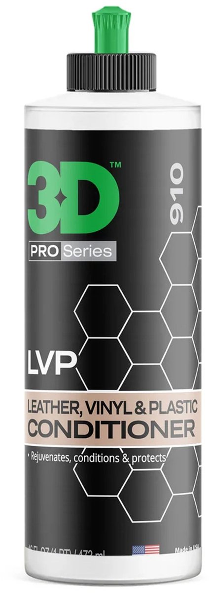 3D LVP Leather, Vinyl & Plastic Conditioner 473ml