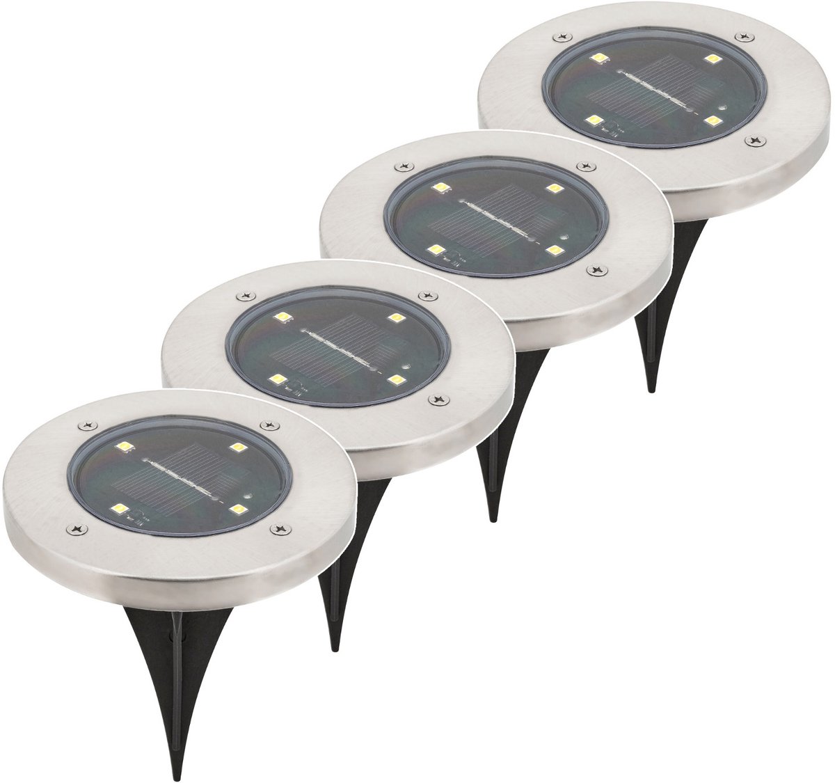 Rabalux Dannet tuinlamp op zonne-energie, IP44, 7975 - 4 stuks