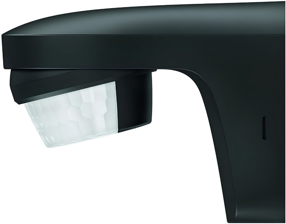 KIRA®Buitenlamp met Bewegingssensor - Wandlamp voor Buiten - Slimme Wandverlichting - Zwart - 9cm x 13cm x 10cm