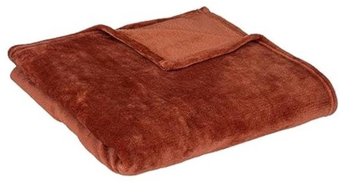 Ollis Plaid 130 x 180 cm in Terracotta Roze - Perfect voor Decoratie en Comfort