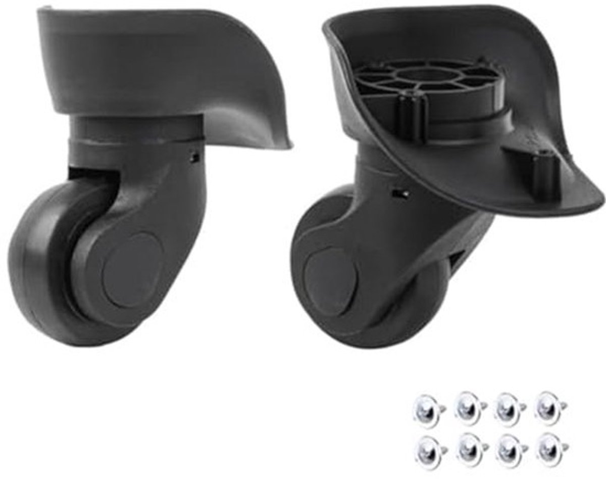 Draaibare PVC Koffer Wielen Vervanging - Universele Spinner Wielen voor Bagage
