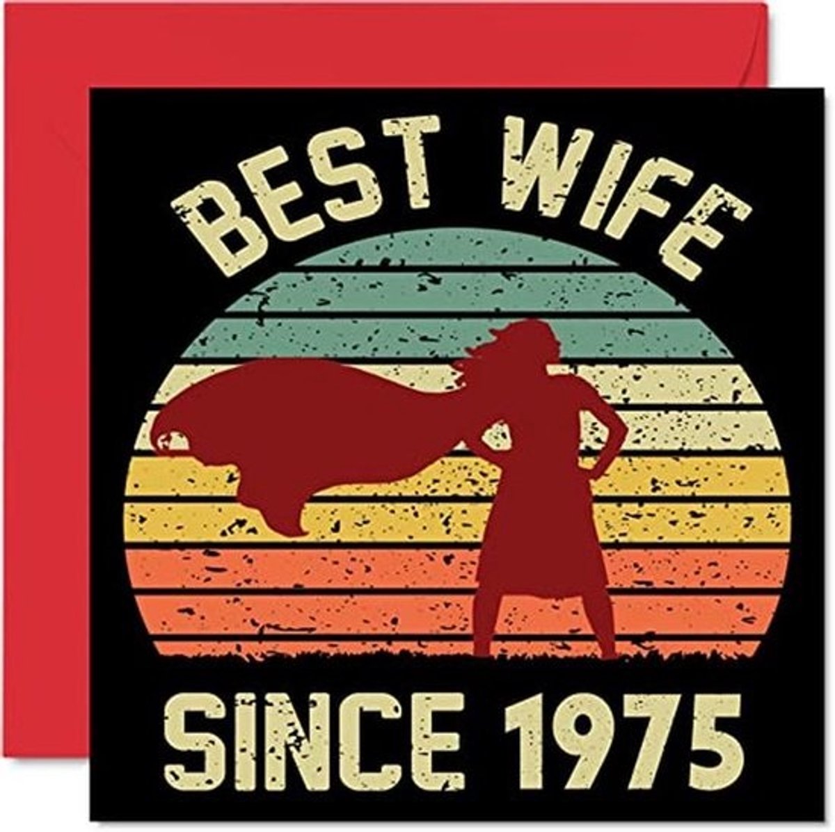48e verjaardagskaart voor vrouw van echtgenoot - I Love You Gifts voor 48e jubileum - Wenskaart voor Partner 145 mm x 145 mm