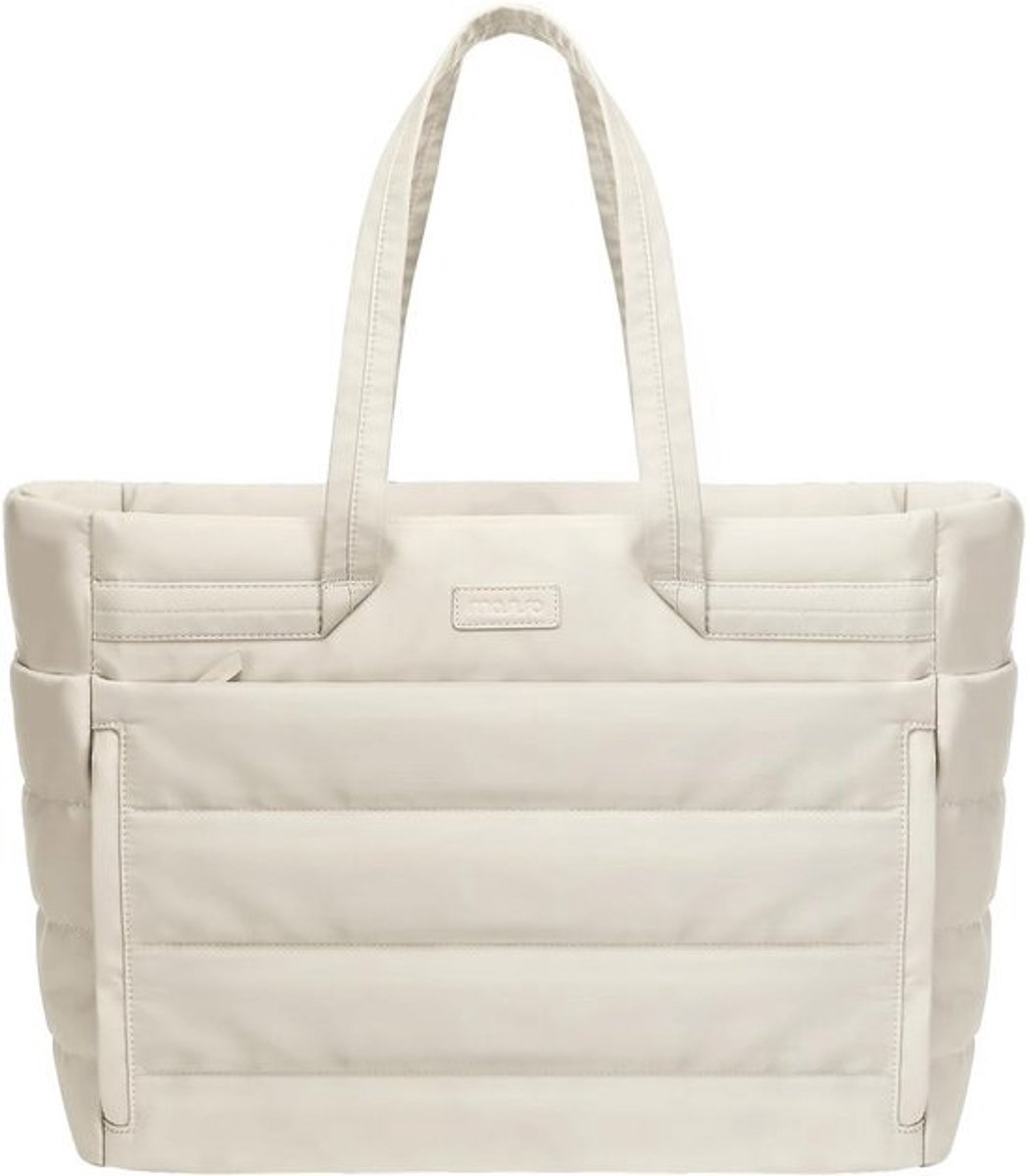 Draagtas voor dames 15-15,6 inch - nylon laptoptas met grote capaciteit - gewatteerde schoudertas voor vrije tijd en werk