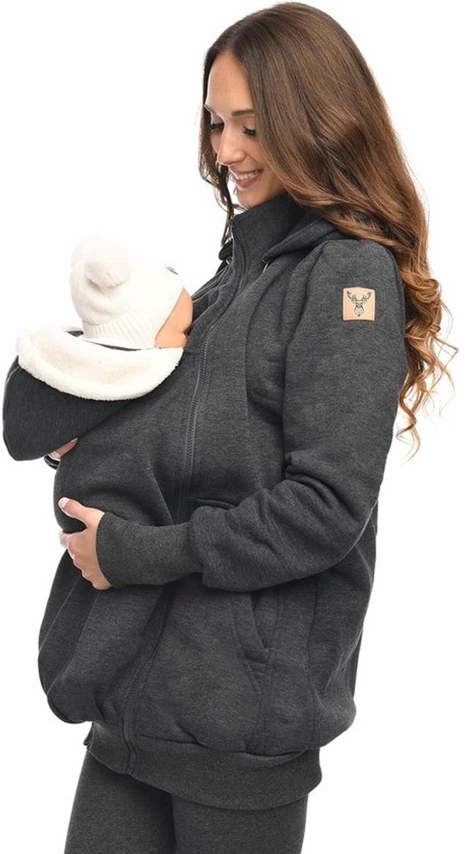 3-in-1 Draagjas voor Baby, Maternity Sling Trui voor Draagzak, Kangaroo Jacket
