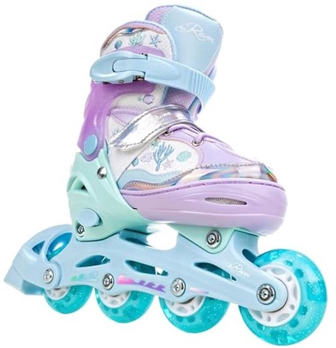 Verstelbare Kinderen Inline Skates met LED Lichtwielen
