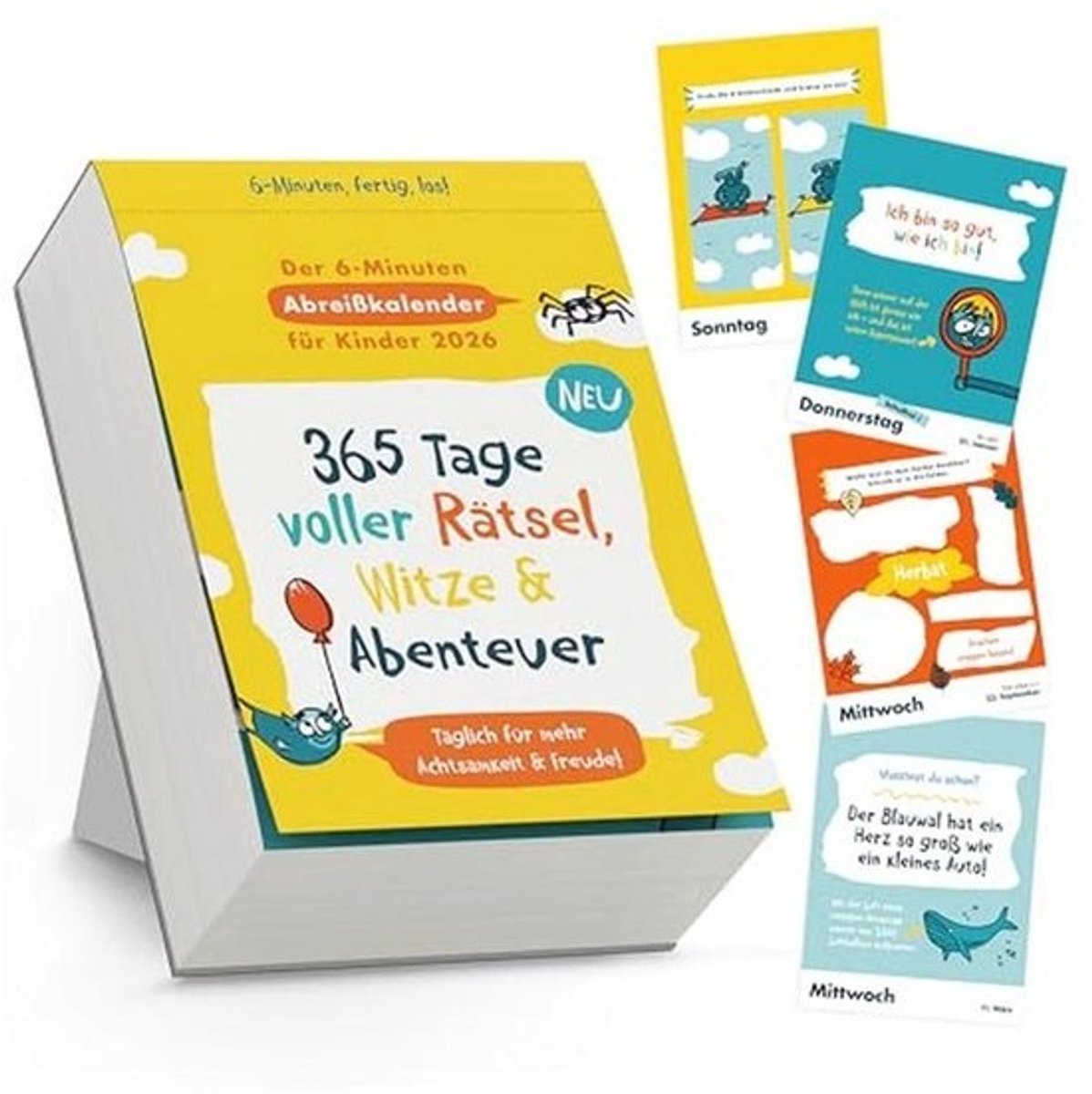 Scheurkalender voor Kinderen - 6 Minutenschema voor Elke Dag