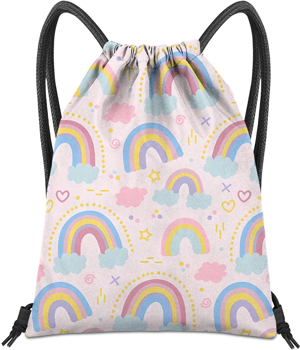 BHAHB Trekkoord Rugzak voor Koordtas Waterdicht Leuke Sport Strand Zwemmen Reizen (33 cm × 43 cm), One Size - ShopVlot