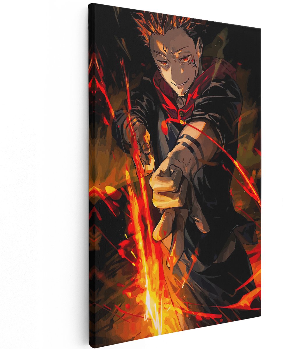 Artaza Canvas Schilderij Anime Karakter Sukuna Vessel - 120x180 cm - Groot - Muurdecoratie - Canvas Print