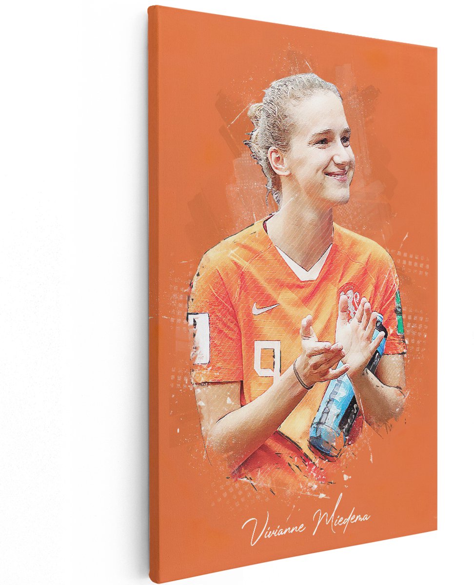 Artaza Canvas Schilderij Vivianne Miedema bij Oranje - 120x180 cm - Groot - Muurdecoratie - Canvas Print