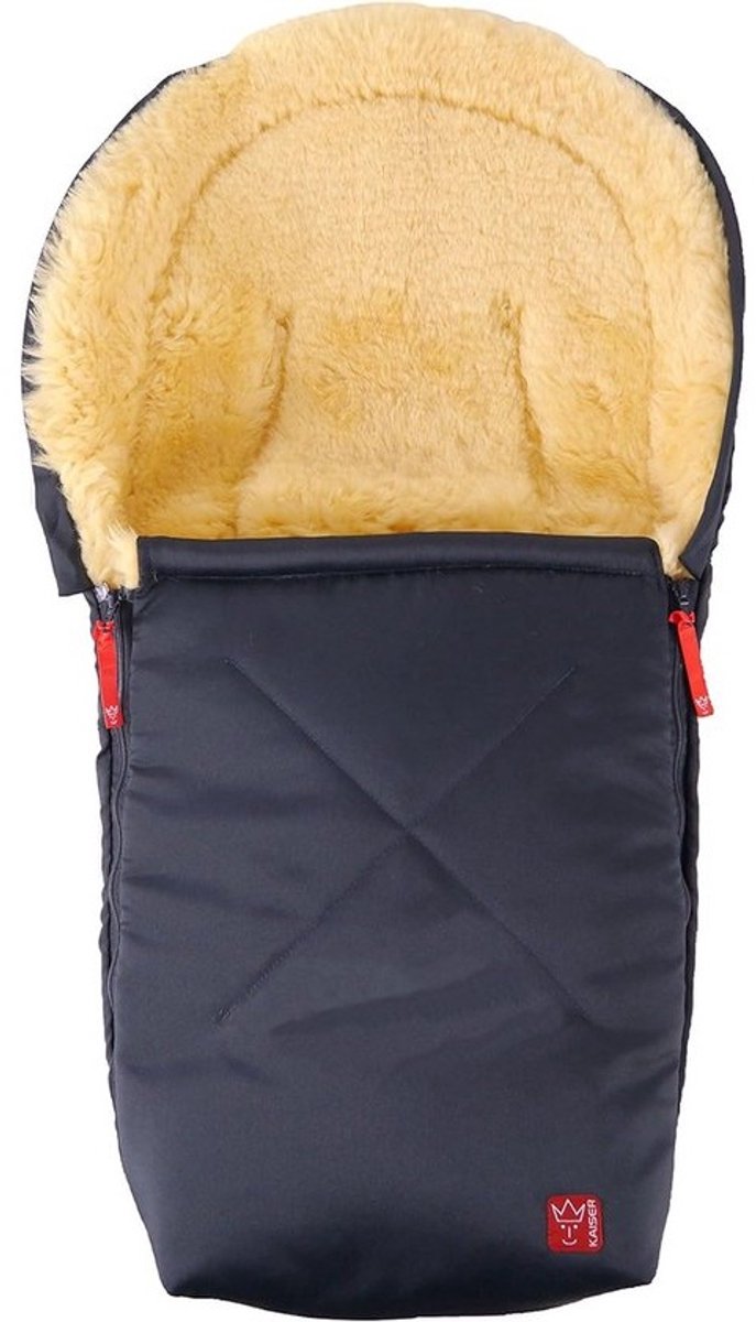 Warme Knuffelzak voor Babyzitje en Reiswieg van Zacht Lamsleer
