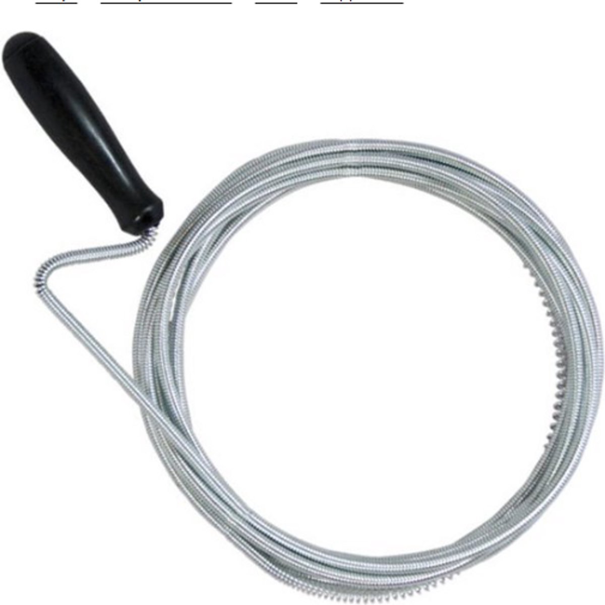 Rioolveer - 3 meter - Kurkentrekker kop - Ontstopper - Ontstoppingsveer - Afvoer schoonmaken - WC ontstoppen - Afvoerveer - Drain cleaner - Pipe cleaning tool - Met hendel - 5 mm