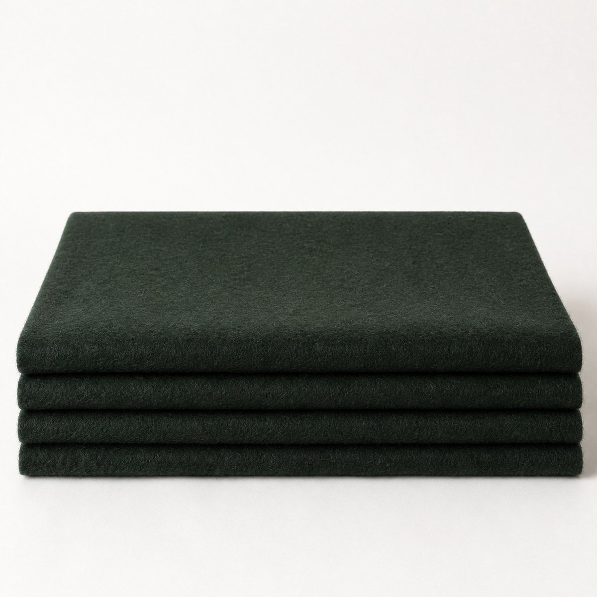 Wollen ledikantdeken / babydeken 100x140 cm – 100% wol – Donkergroen