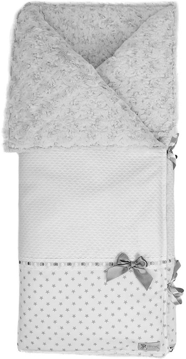 Baby Voetenzak of Deken Universeel 95x72 cm Warm & Keerbaar voor Maxi-Cosi en Kinderwagen Grijs
