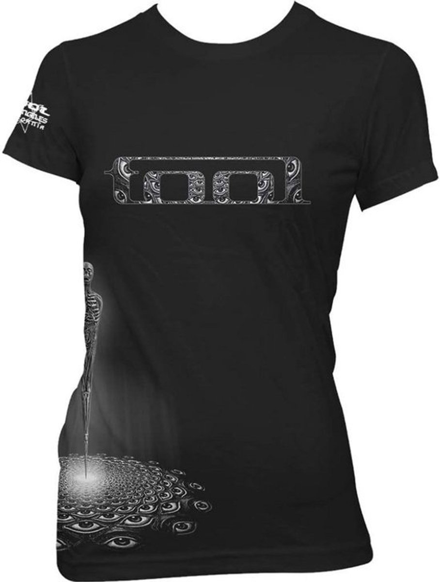 Dames T-Shirt Zwart Figuur Print Zacht Katoen
