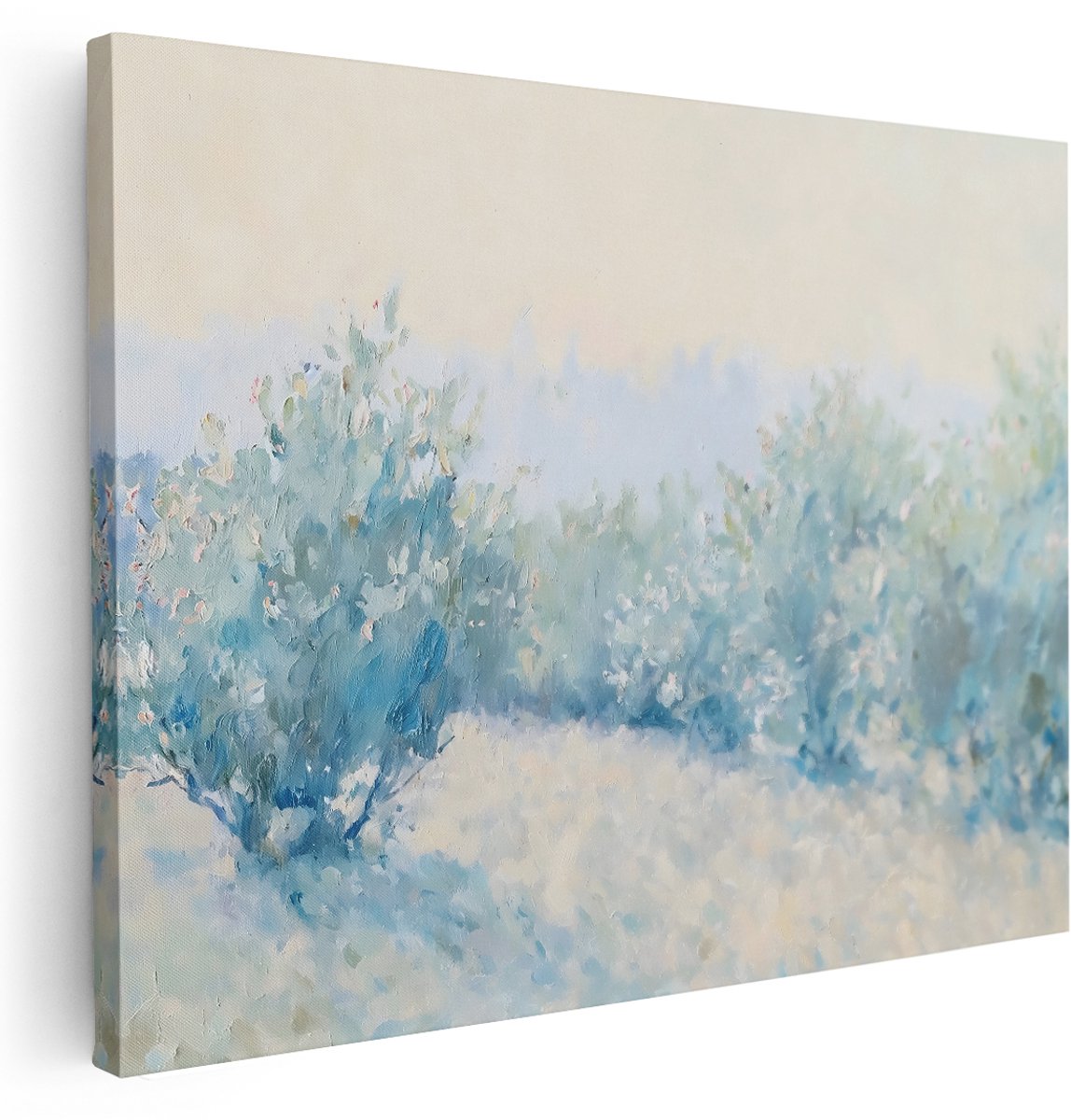 Artaza Canvas Schilderij Natuur - 160x120 cm - Groot - Wanddecoratie Bomen Landschap - Muurdecoratie Woonkamer - Decoratie Impressionisme
