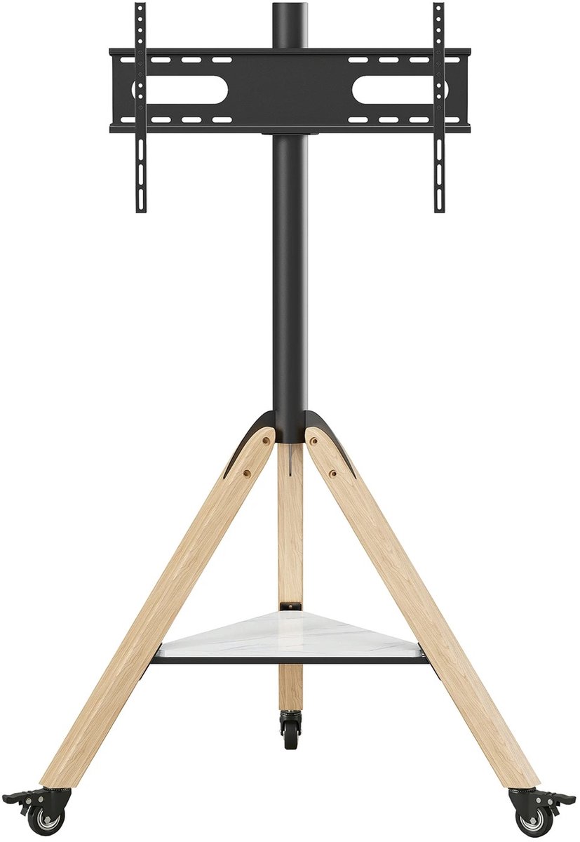 G&G TV standaard - Scherm - Verrijdbaar - Op wielen - In hoogte verstelbaar - Draaibaar - 55 - 65 - 70 inch - TV voet - Universeel