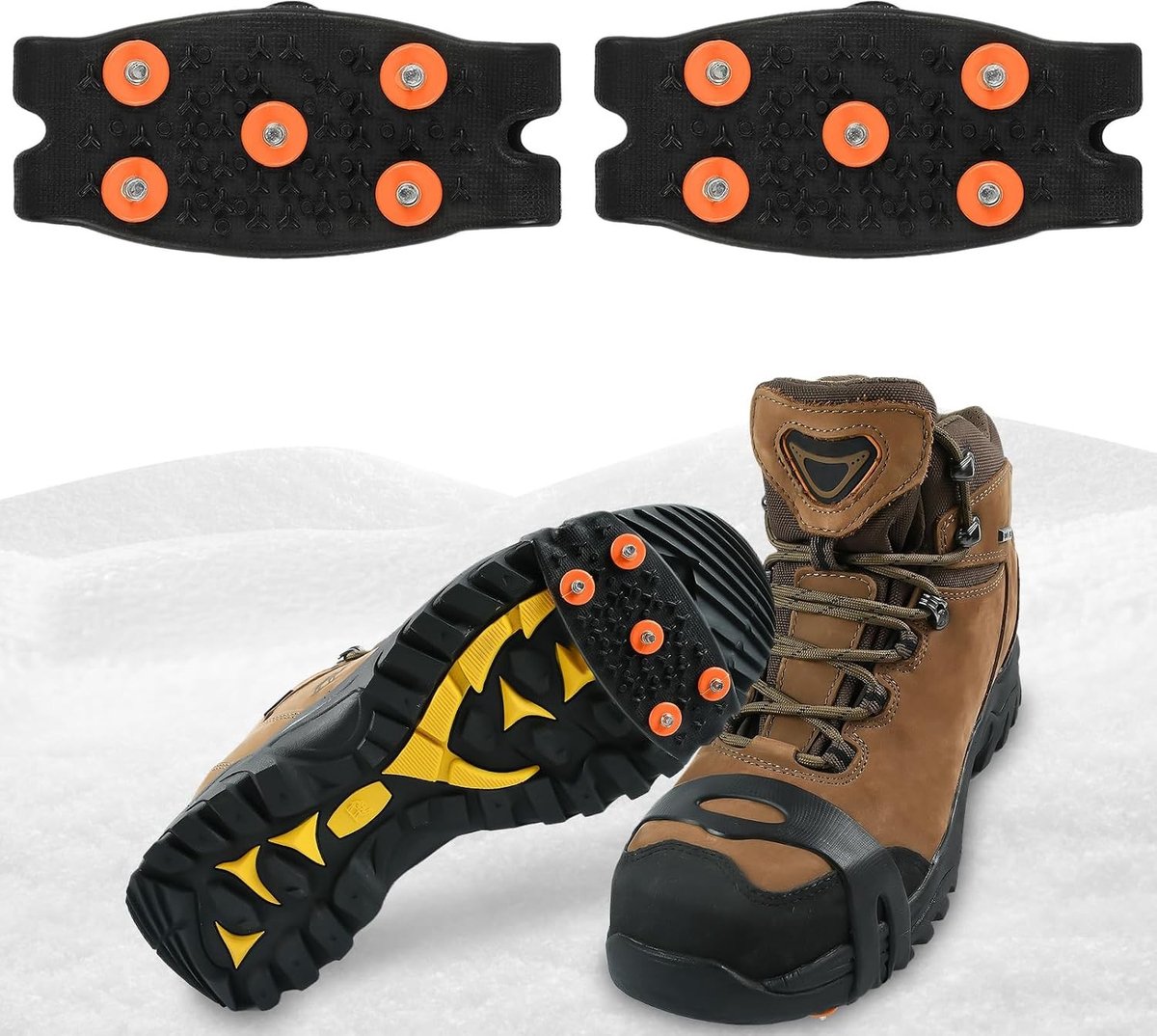 Non-slip ijzers voor schoenen - Universele winter spikes voor wandelen en sneeuw in de bergen, geschikt voor mannen en vrouwen