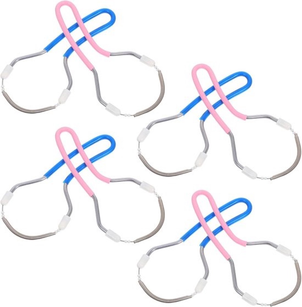 Gezichts ontharingsset - Epilator set - Gezichtsbeharing verwijderen - Handige veertechnologie - 11 x 5.2 x 0.7 cm - Diverse kleuren