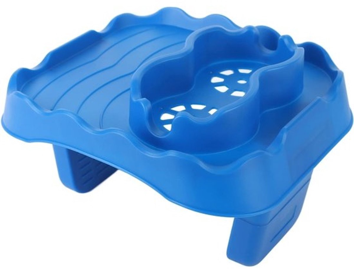 Bubbelbad Tafelblad - Spa Dienblad - Ontspannen Genieten - Verstelbare Clips Afvoergaten - 437 Gram Gewicht - Blauw