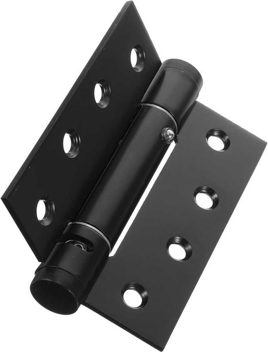 Draaischarnieren Deur - Verborgen Scharnieren - Zelfsluitende Deuren - Aluminiumlegering - 10x7.6cm - Zwart