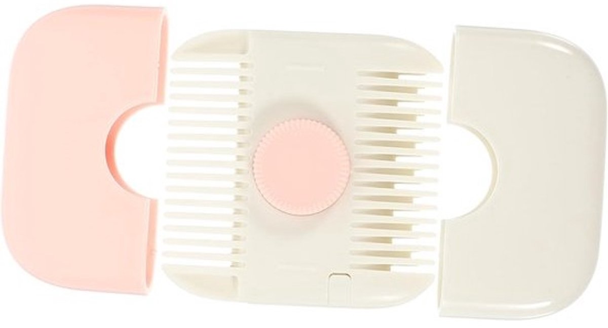 Haarknipkam - Styling Tool - Thuis Kapsel Maken - Verstelbare Handgreep - 72 x 66 x 12 cm - Roze