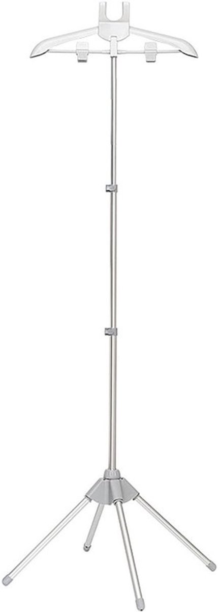 Kleding Stomer Houder - Stoomrek Kleding - Kreukvrij Strijken - Inklapbaar Telescopisch - Tot 155 cm - Grijs