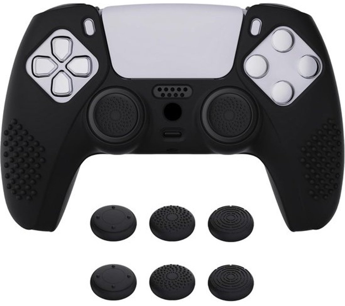 Controller Beschermhoes - Siliconen Cover - Spelervaring Verbeteren - Anti-slip Grip - 30 gram - Zwart