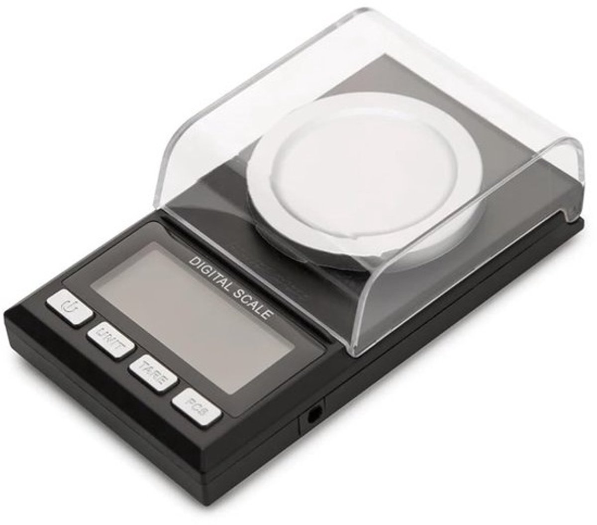 Precisie Weegschaal - Digitale Milligram - Nauwkeurig Meten - Winddichte Kap - 100 Gram - Zwart