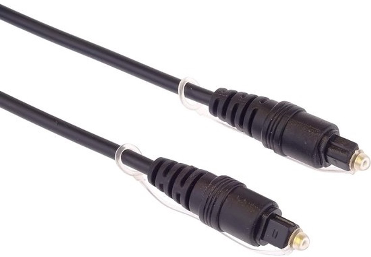 Optische Audiokabel Toslink 10 Meter - Digitale Geluidskabel voor TV, Soundbar en Hifi met Vergulde Stekkers