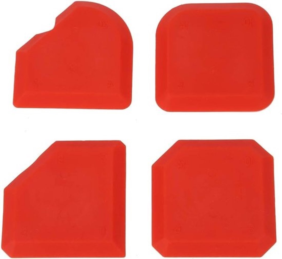 Kitverwijderaar Set - Kit Schraper - Voegen Afdichten - 4 Delige Set - 25 g - Grijs