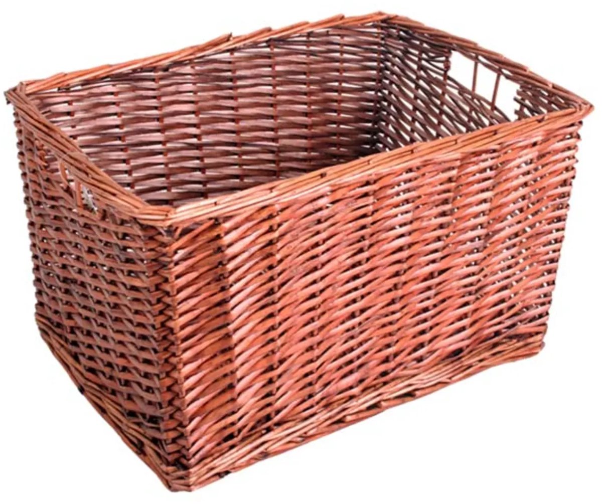 Fietsmand Wicker Bruin Groot