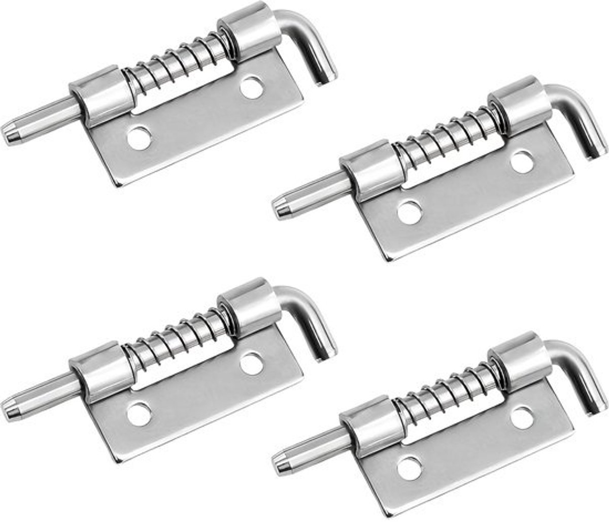 Veerpen Vergrendeling - Slot Pen - Deur Beveiliging - Roestvrij Staal - 5.2 x 2.7 cm