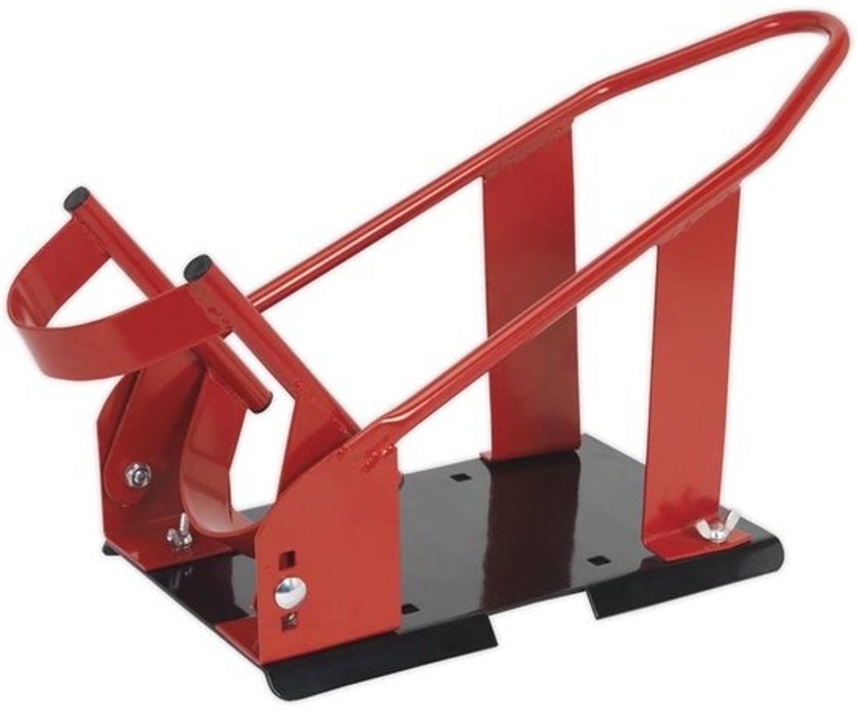Motorfiets Wielklem - Voorwiel Stabilisator - Veilig Parkeren - Verstelbare Hoogtes - 17-21 Inch Wielen - Rood