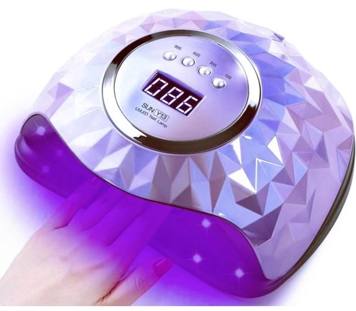 Uv Led Lamp - Gelnageldroger Nagellamp - Nagels Uitharden - 60 Led Lampen - 248 Watt - Paars