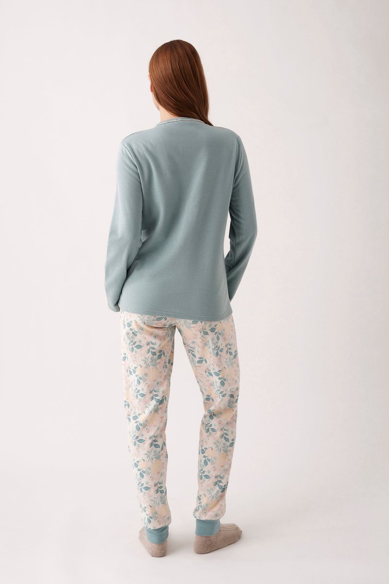 Promise Pyjama Set Vintage - Blauw/Meerkleurig