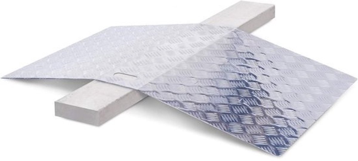Drempelhulp aluminium 5 cm hoog - stevig en lichtgewicht