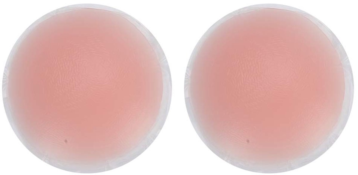 Zachte siliconen zoogcompressen 10 paar ronde nep-bh-pads natuurlijke vorm voor vrouwen siliconen TPU-film - ShopVlot