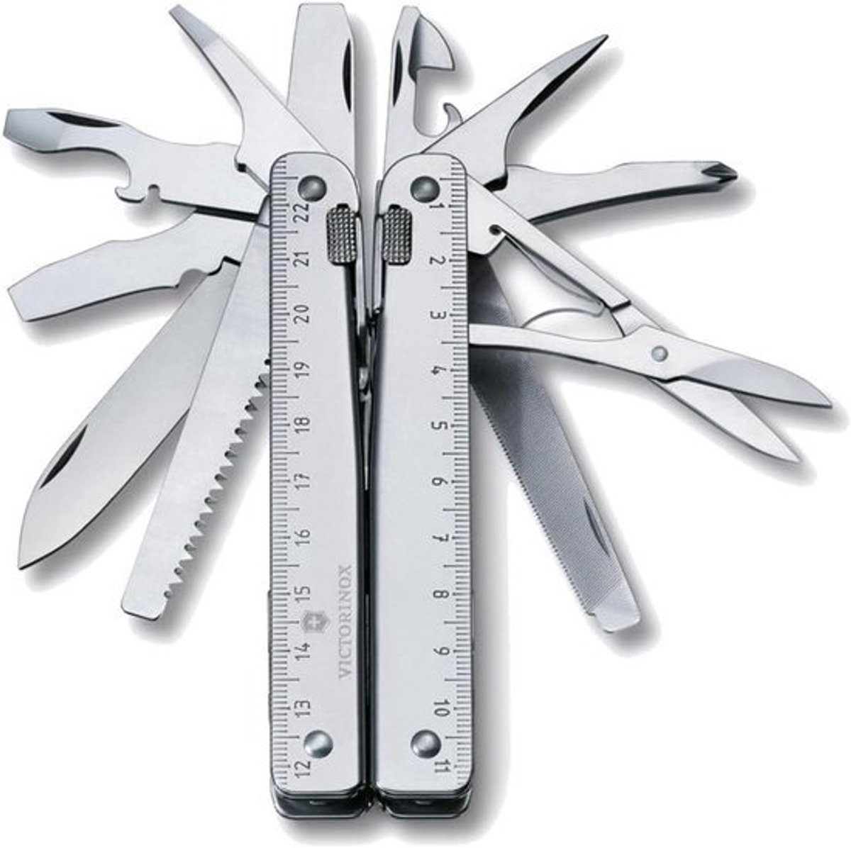 Multifunctioneel Gereedschap - Zakmes Tools - Klussen Repareren - 28 Functies - 23 cm - Zilver