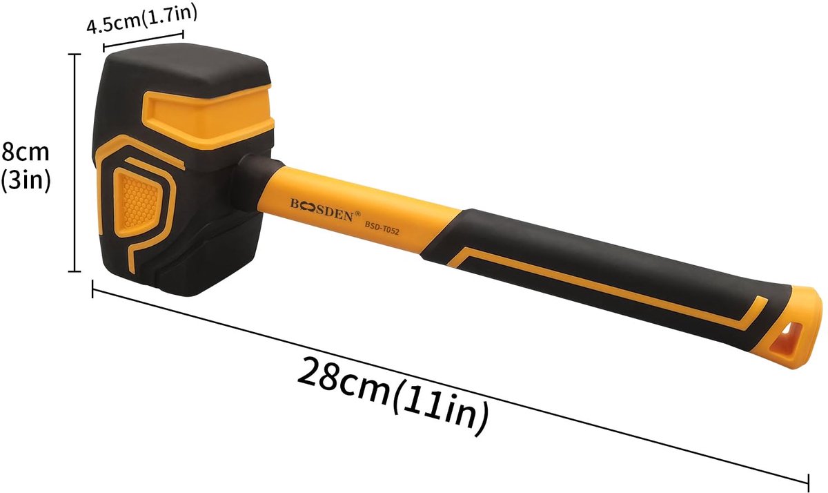 BOOSDEN Rubberen Hamer 350g - ShopVlot