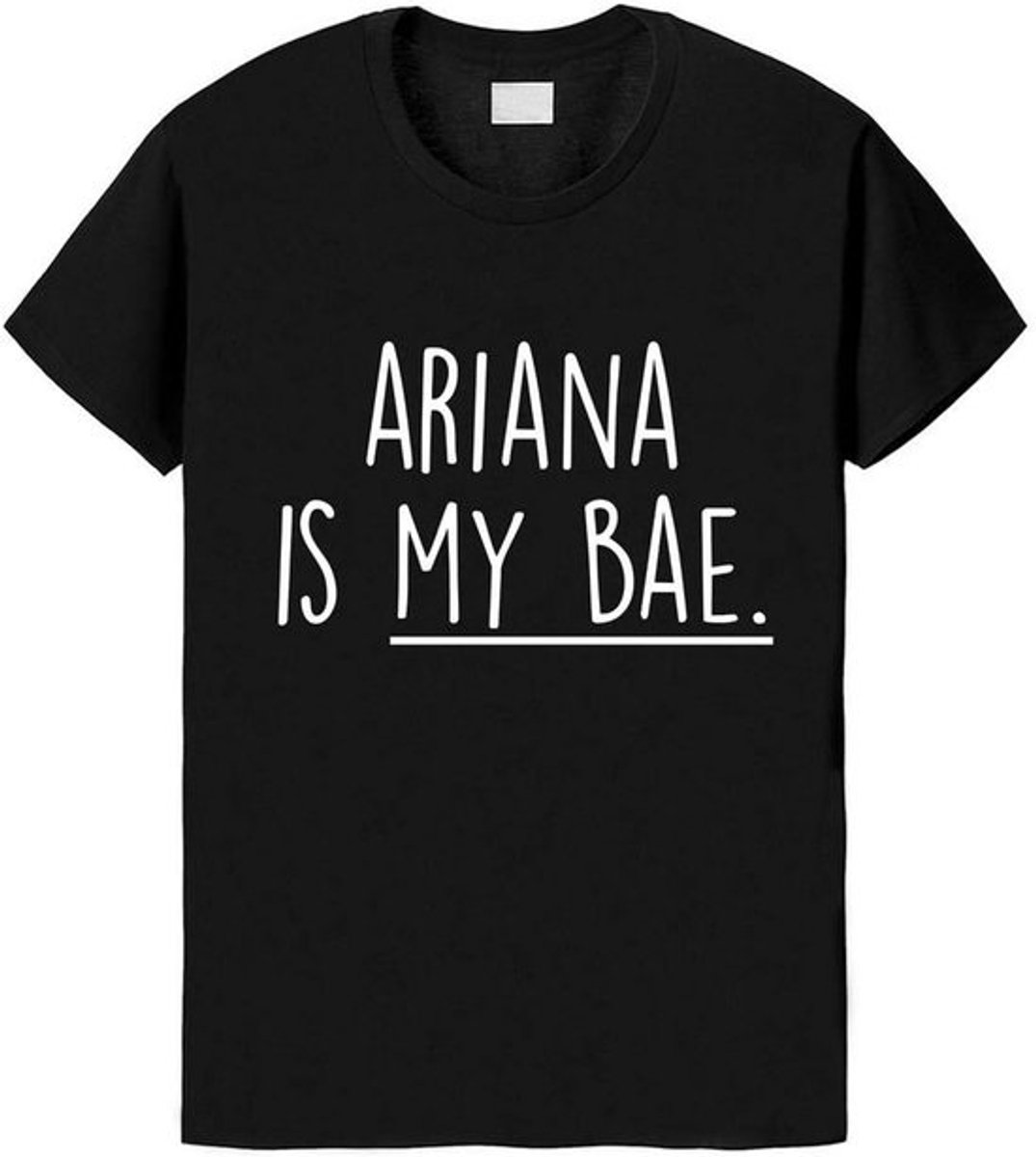 Unisex T-Shirt met 'Ariana is mijn Bae' Opdruk Katoen