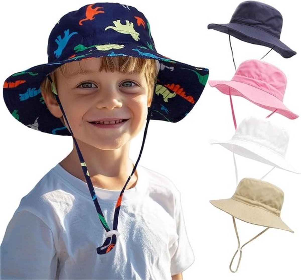 Verstelbare Zon Hoed Baby en Kind met UPF 50+ Bescherming